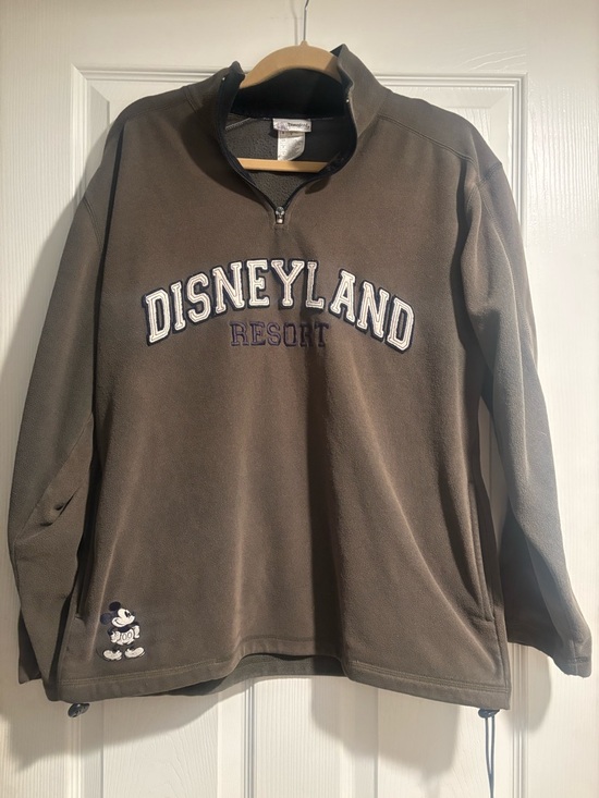 Disney Other - Disney Resort Women/ Men's Quarter-Zip Pullover Sweater - Brown Small